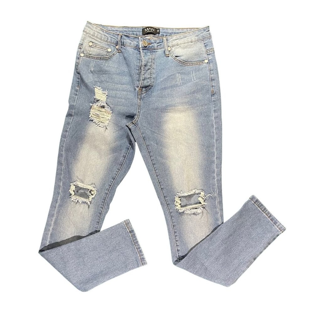 Distressed Slim denim